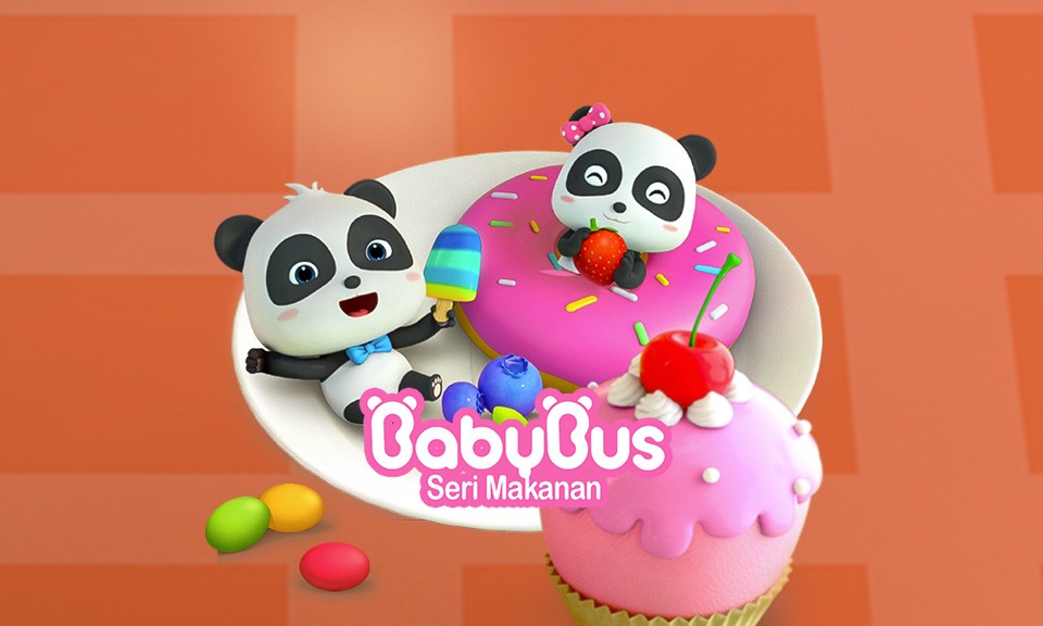 Kartun anak Baby Bus bertema seri makanan.