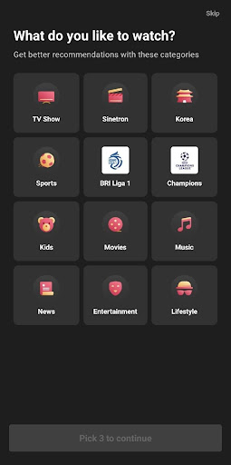 Fitur For You di Vidio