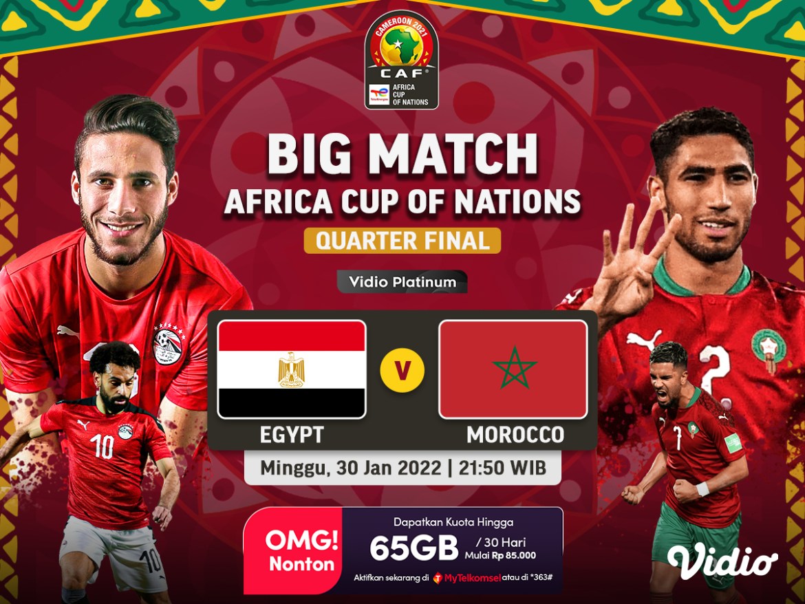 Jadwal dan Link Live Streaming Mesir vs Maroko: Perempat Final Piala Afrika 2022