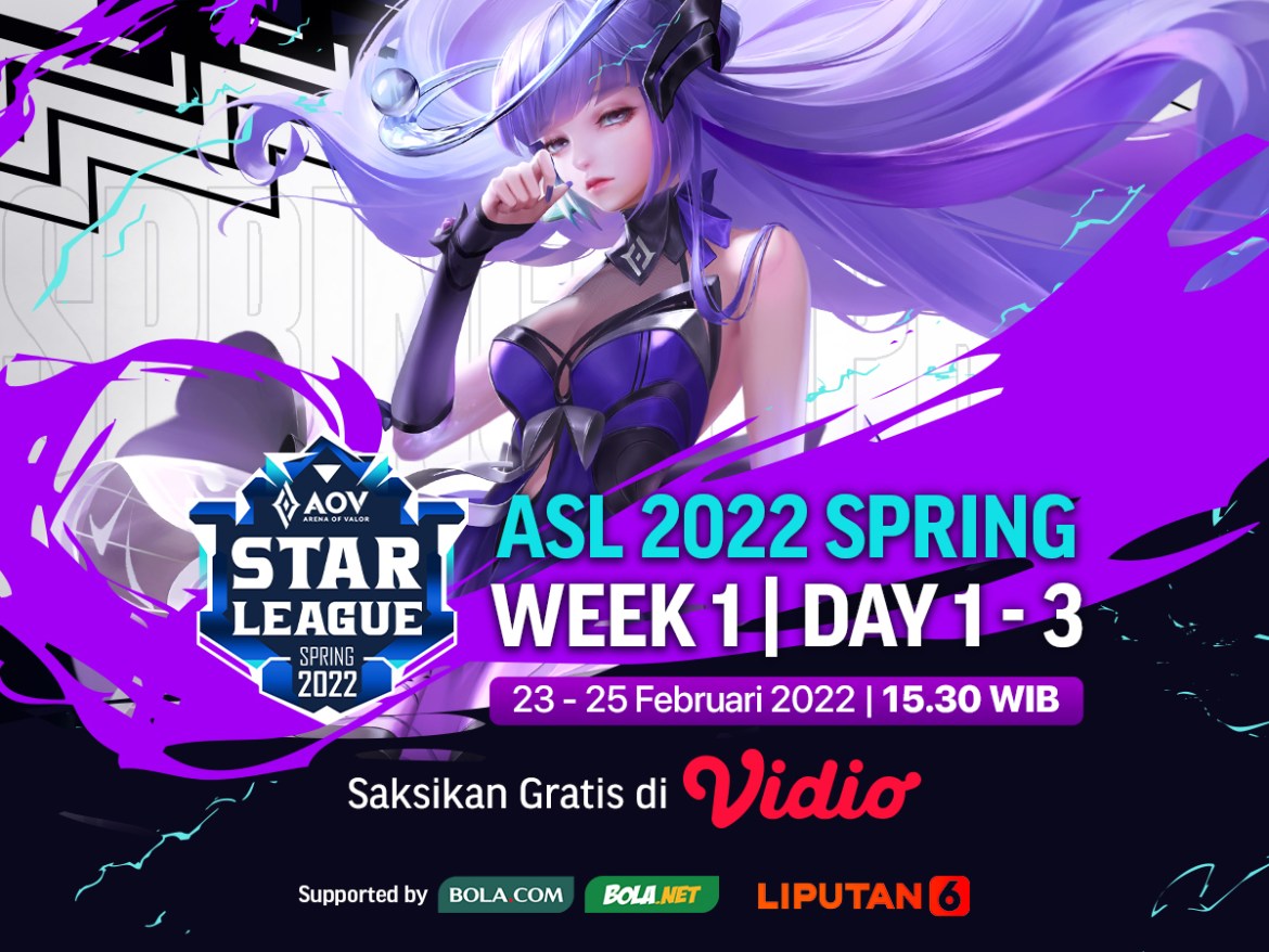 Live Streaming AOV Star League ASL 2022 Spring Week 1