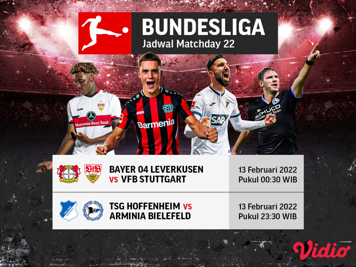 Jadwal dan Link Live Streaming Bundesliga 2021-22 Pekan 22