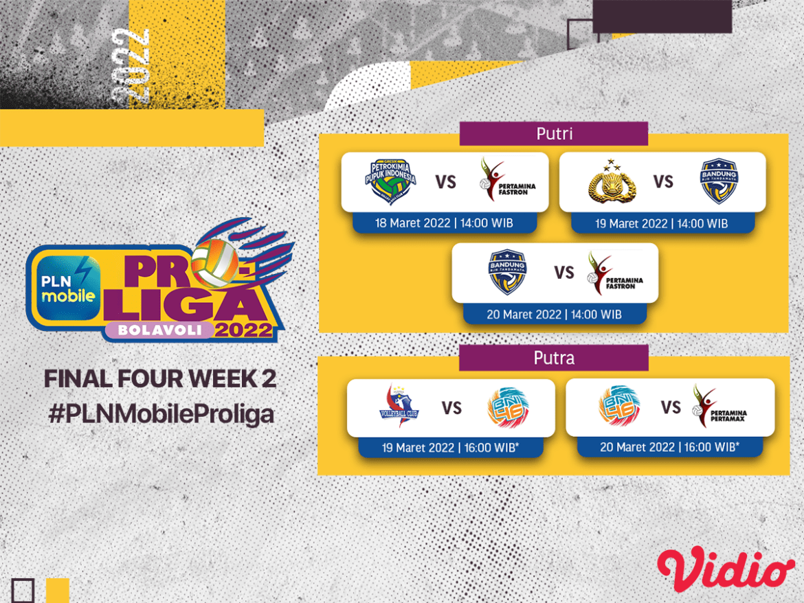 Live Streaming Proliga 2022 Final Four Seri Kedua, Jadwal dan Klasemen
