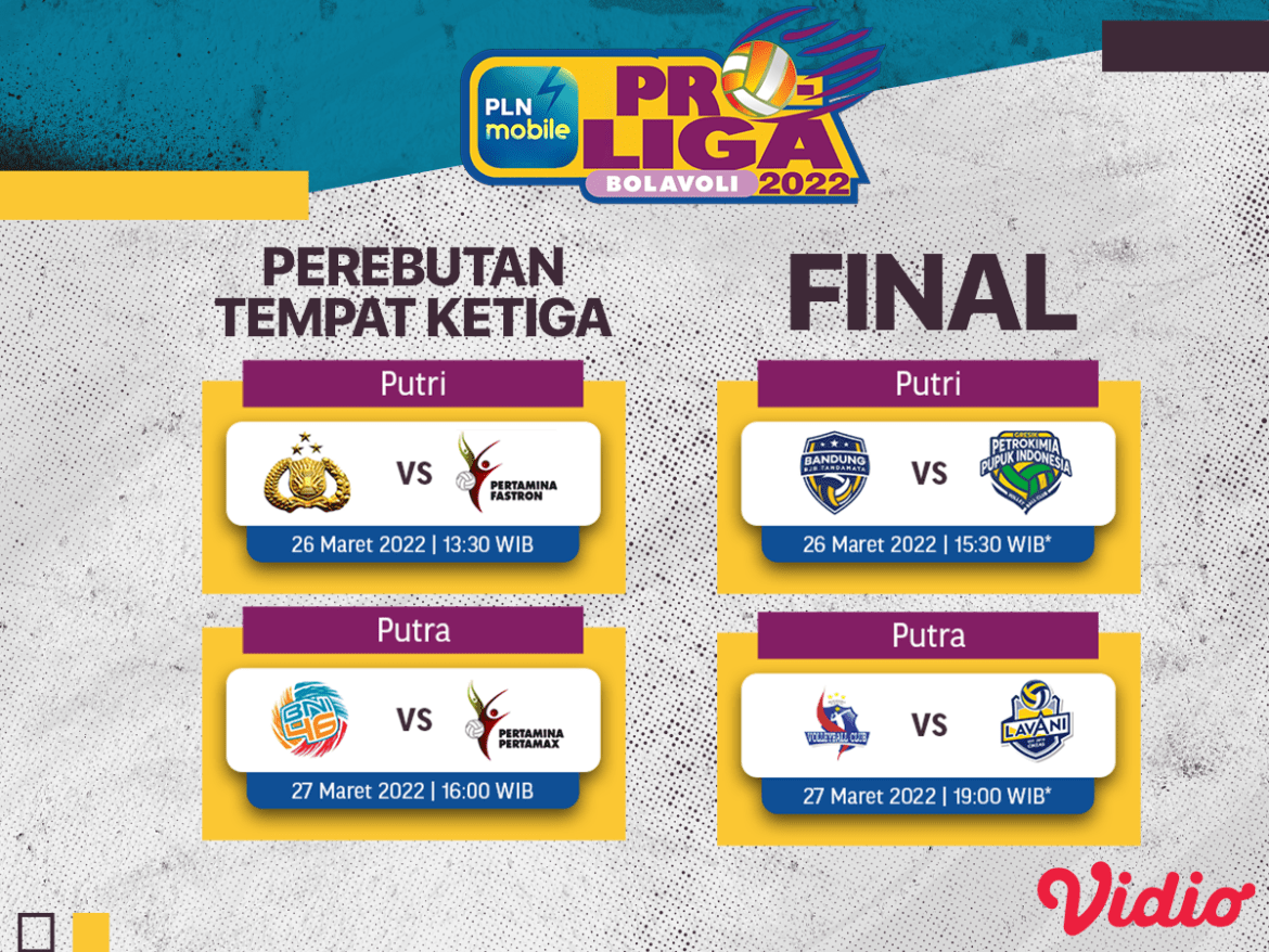 Ini Dia Link Live Streaming Final Proliga 2022 di Vidio