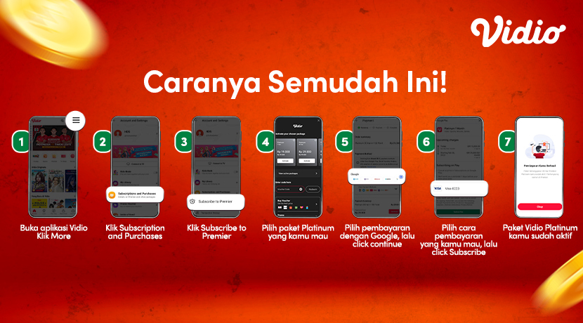 Cara Melakukan Pembayaran Vidio Platinum Menggunakan Google Play