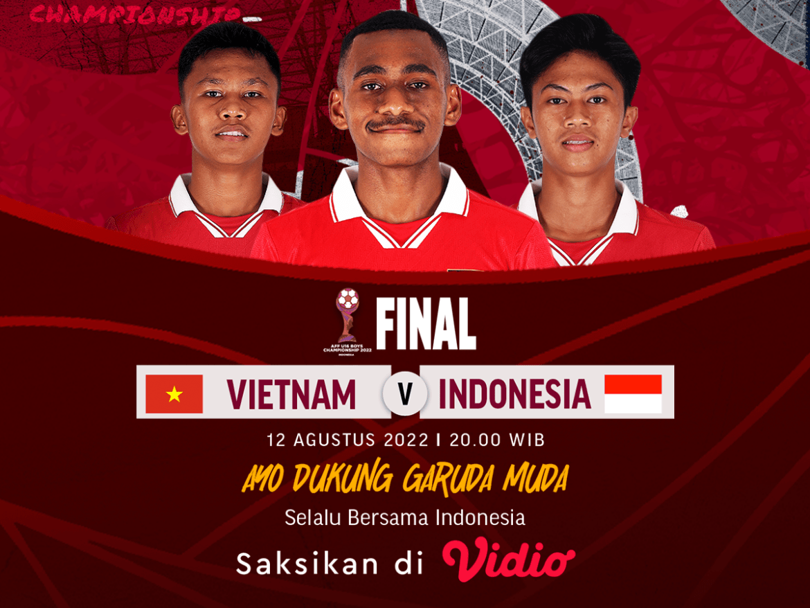 Link Live Streaming Indonesia vs Vietnam di Final Piala AFF U-16 2022