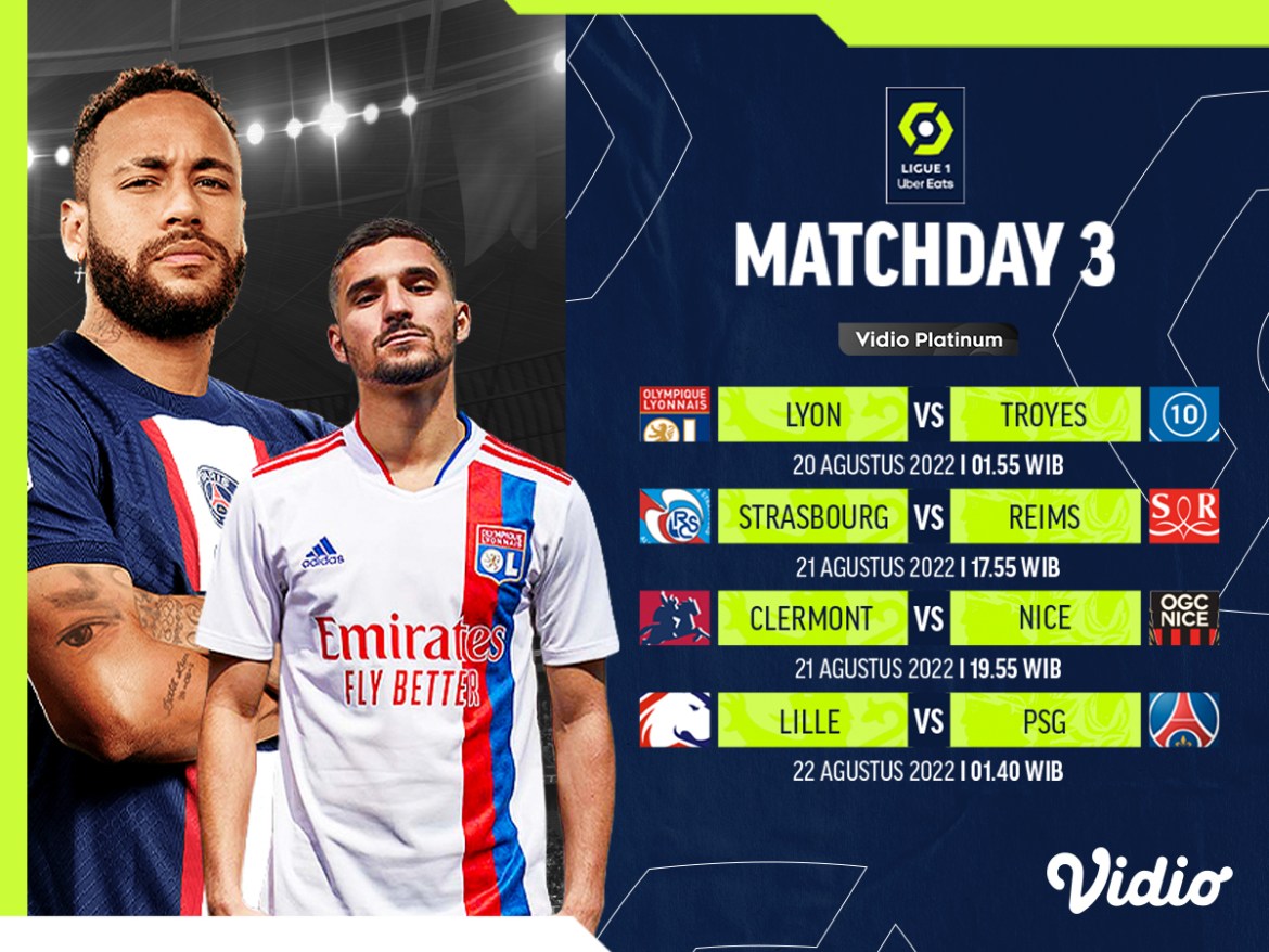Jadwal Lengkap Liga Prancis 2022/23 Pekan Ketiga