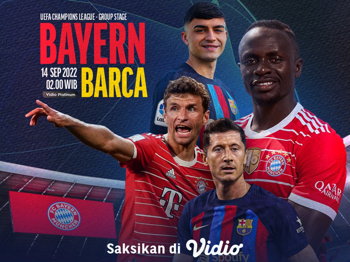 Link Live Streaming Bayern Munchen vs Barcelona