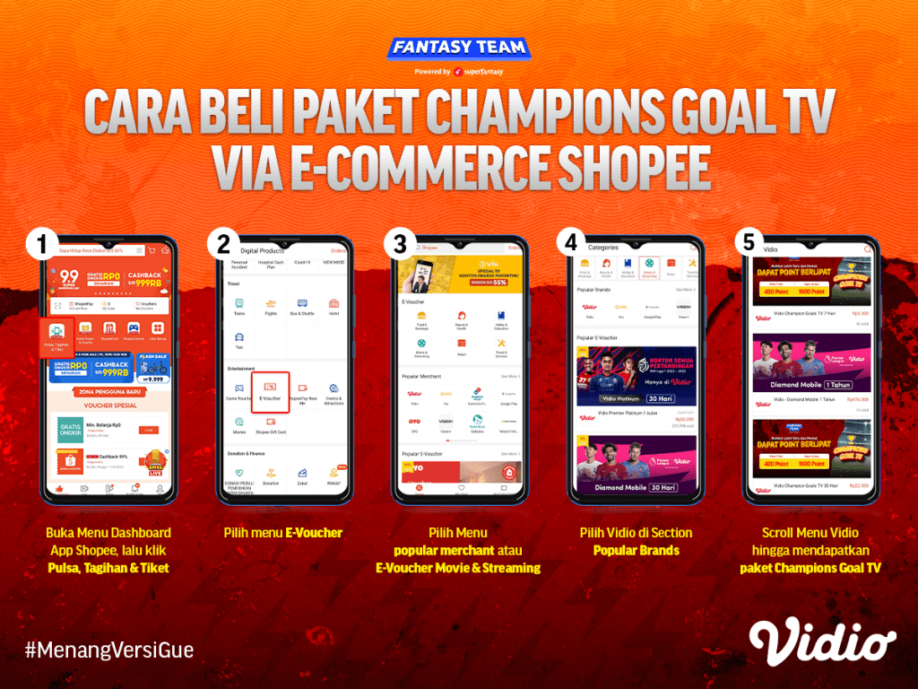 Champions Goal TV di E-Commerce