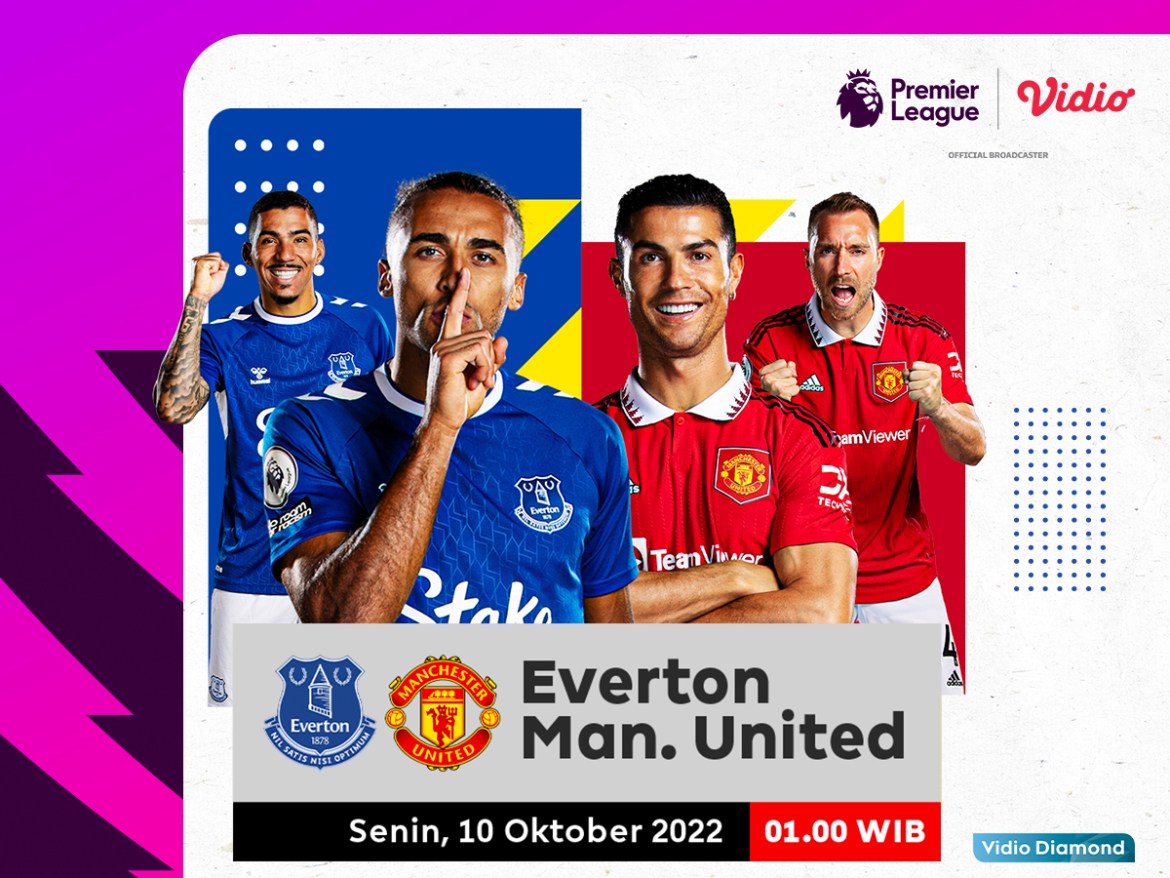Link Live Streaming Everton vs Man United di Liga Inggris 2022/23