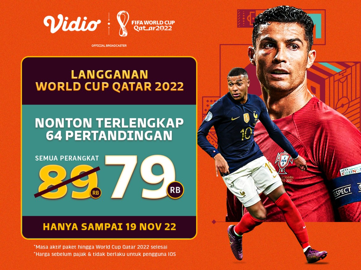 Promo paket early bird Piala Dunia 2022