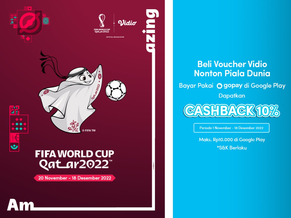 Beli Paket World Cup di Google Play Dengan GoPay: Cashback 10%