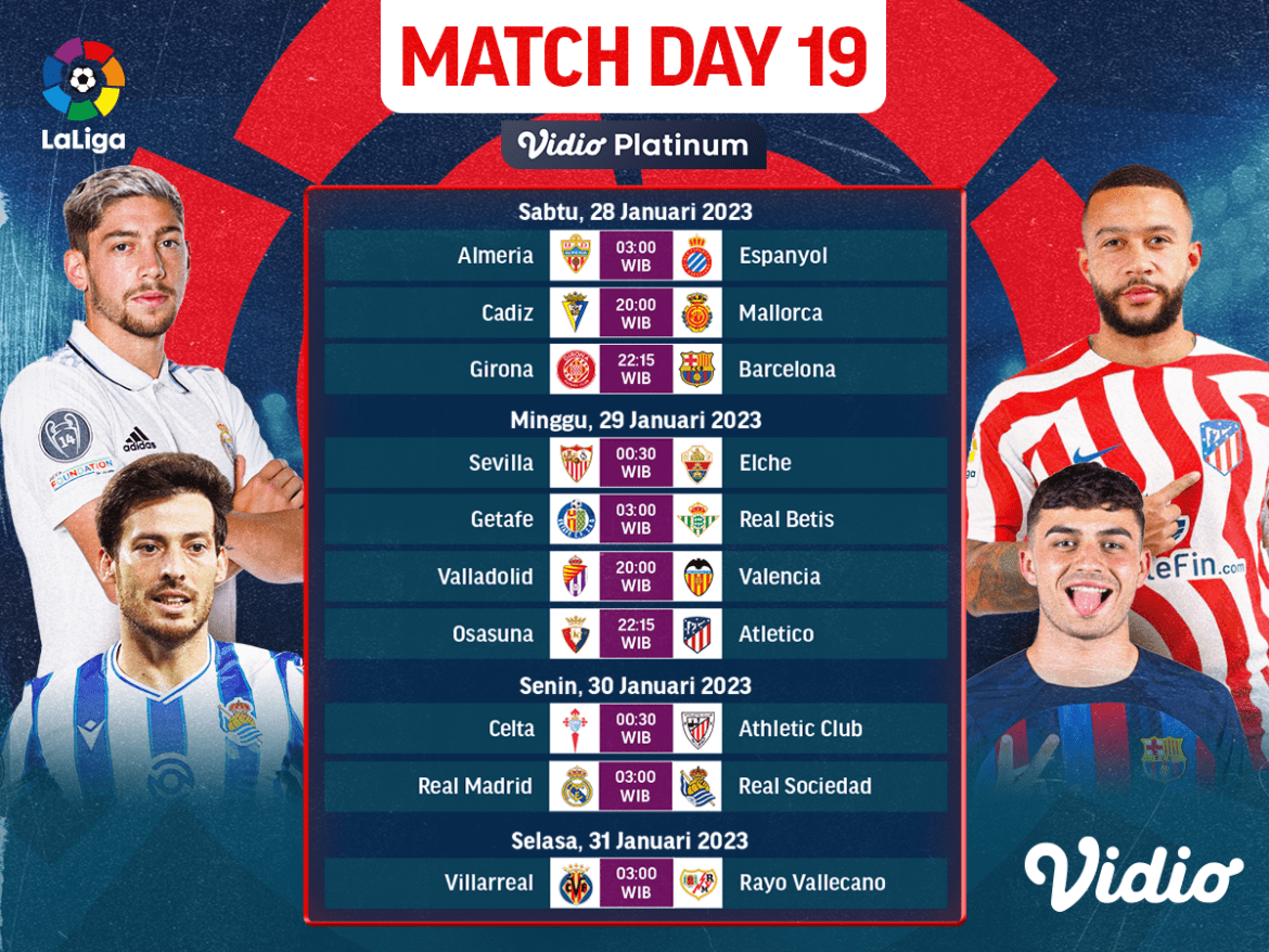 Liga Spanyol 2022/2023 Mtahcday 19