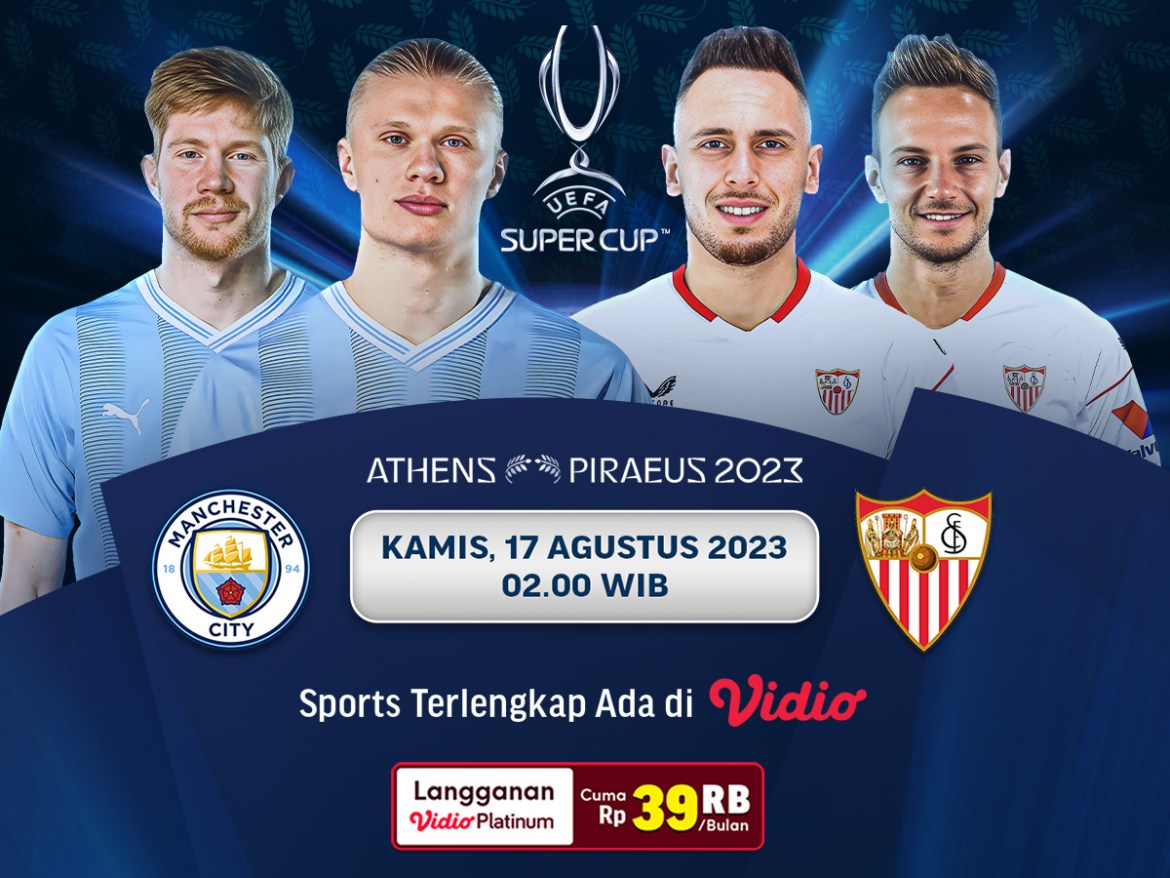 UEFA Super Cup Man City vs Sevilla 2023