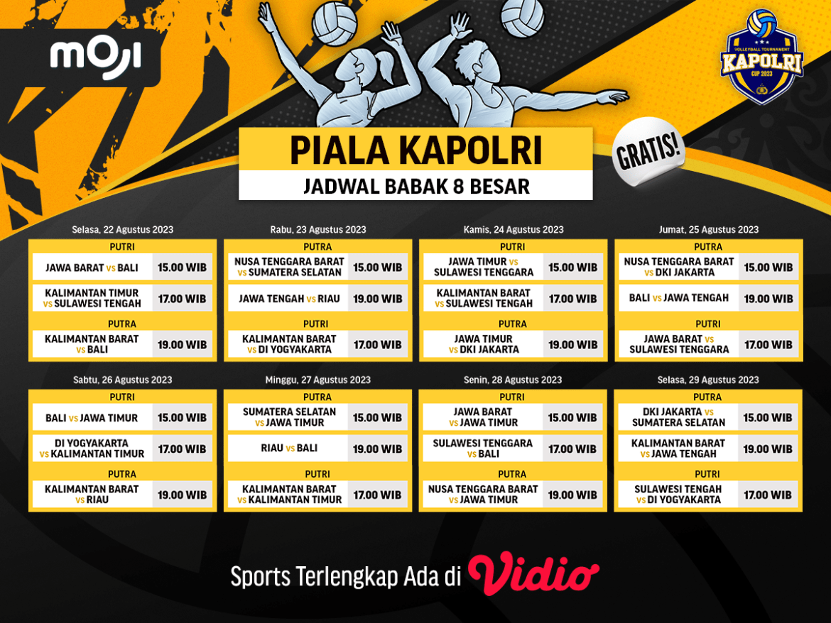 nonton piala kapolri