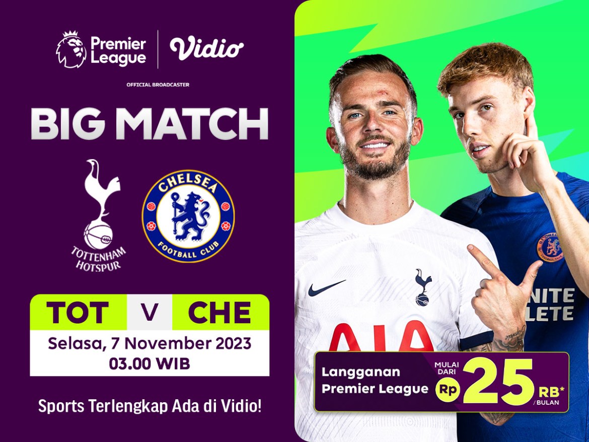 Hasil pertandingan Tottenham vs Chelsea: Skor 1-4, Selasa (7/11/2023) Vidio