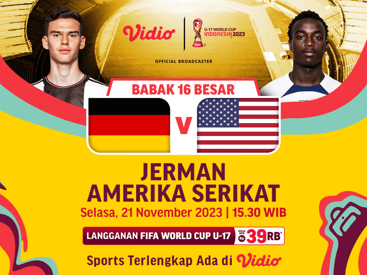 Jadwal dan link streaming Jerman vs USA, Selasa (21/11/2023). Piala Dunia U-17 2023