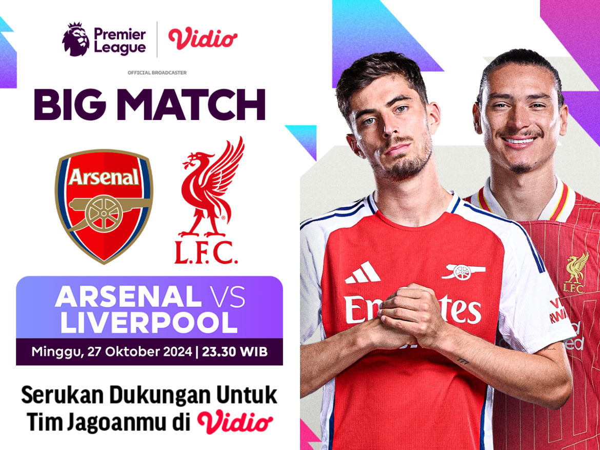 siaran langsung Arsenal vs Liverpool