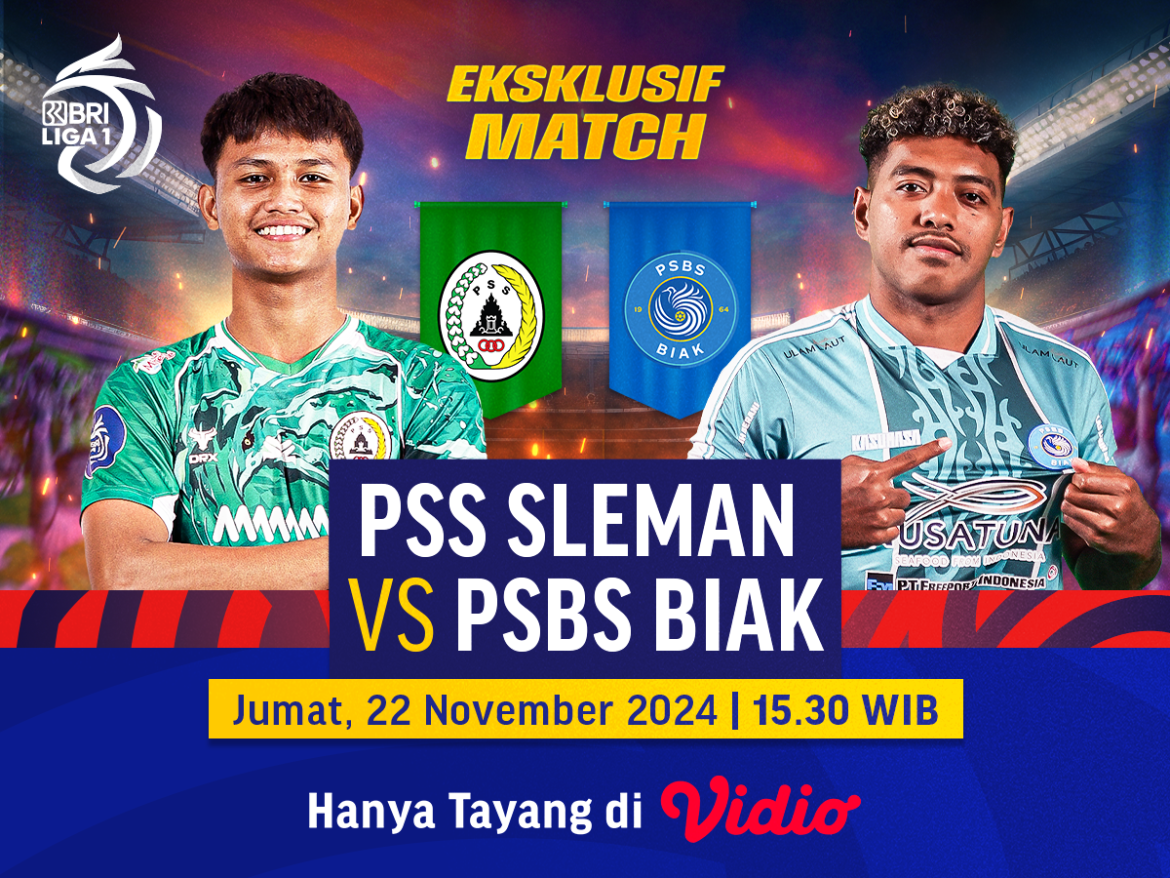 link siaran langsung pss sleman vs psbs biak bri liga 1