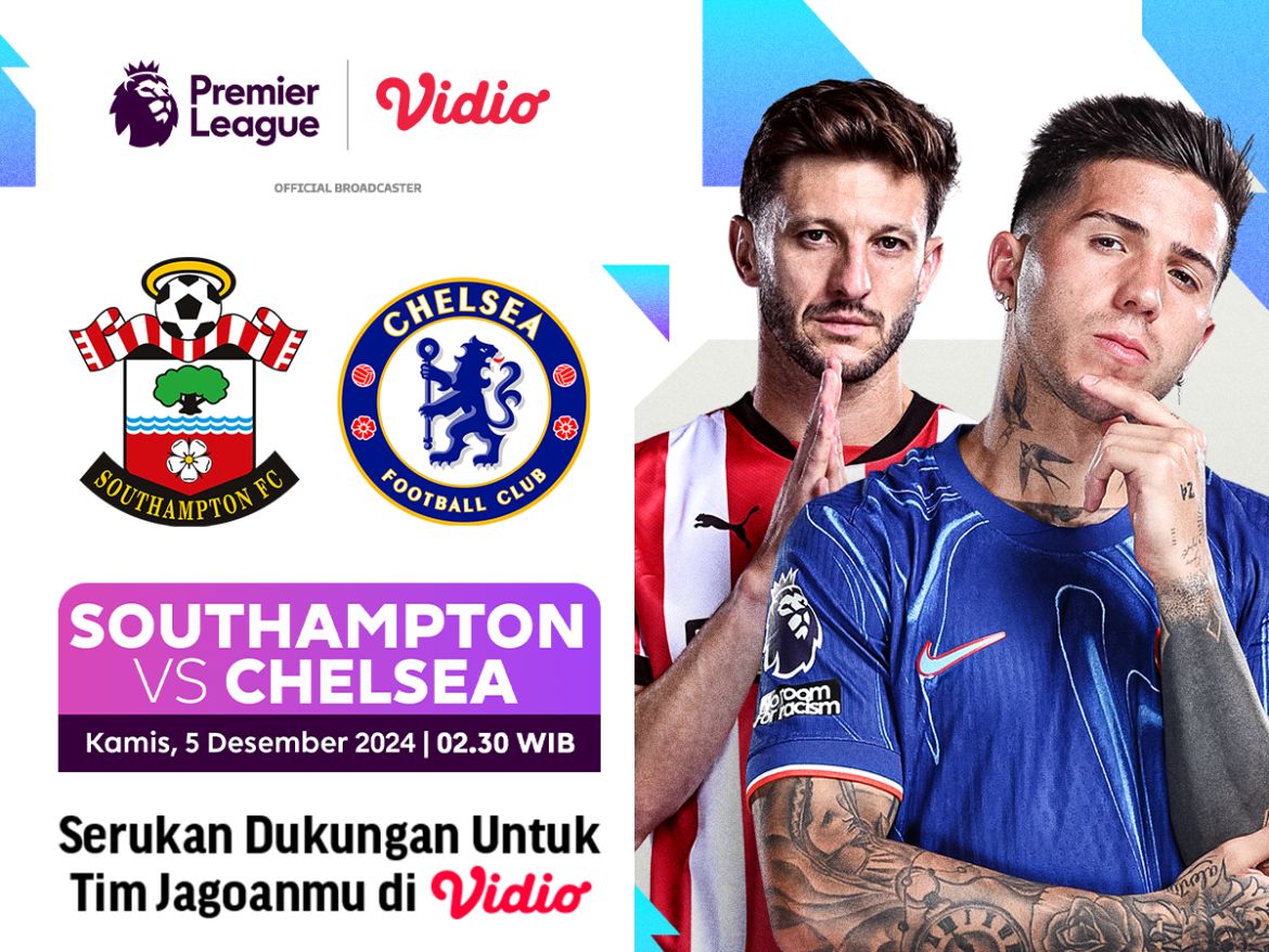 link siaran langsung southampton vs chelsea liga inggris