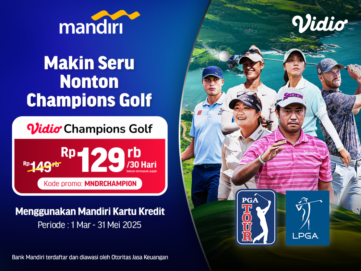 Vidio Champions Golf 30 Hari
